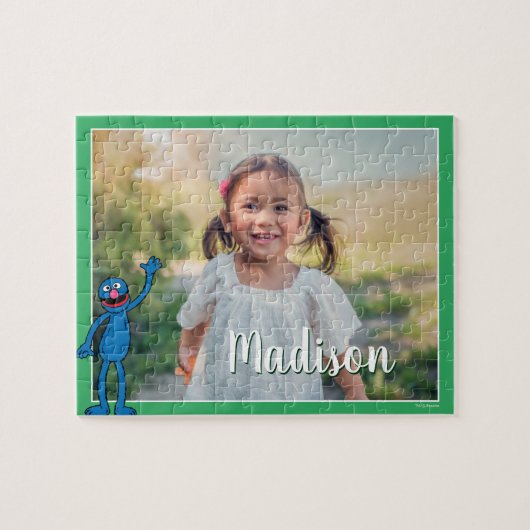 Grover gepersonaliseerde foto-legpuzzel legpuzzel (Horizontaal)