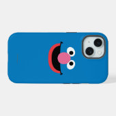 Grover Gezichts Kunst iPhone 15 Case (Achterkant horizontaal)