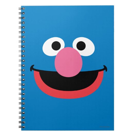 Grover Gezichts Kunst Notitieboek (Voorkant)