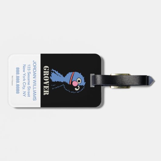 Grover Half Bagagelabel (Achterkant horizontaal)