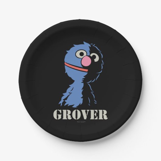 Grover Half Papieren Bordje (Voorkant)