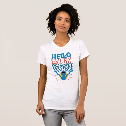 Grover Hallo T-shirt (Voorkant volledig)