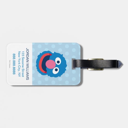 Grover Head 2 Bagagelabel (Achterkant horizontaal)