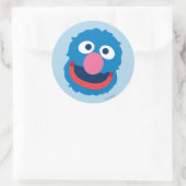 Grover Head Ronde Sticker (Tas)