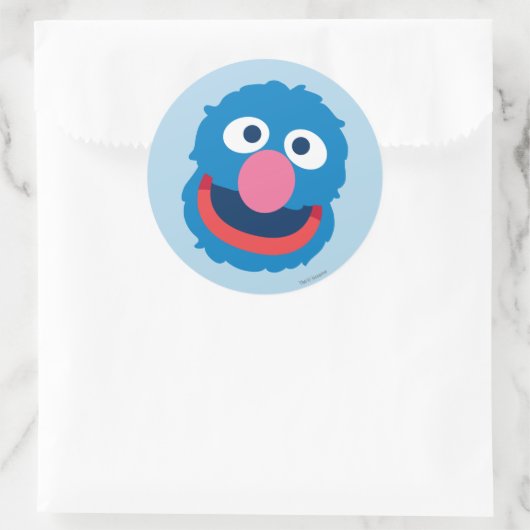 Grover Head Ronde Sticker (Tas)