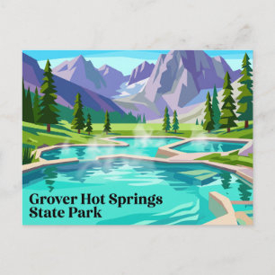 Grover Hot Springs State Park Californië Briefkaart