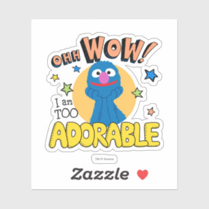 Grover Ik ben te Schattig Sticker
