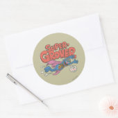 Grover  Kind 1 Ronde Sticker (Envelop)