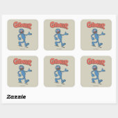 Grover  Kind 2 Vierkante Sticker (Vel)