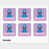 Grover Klassieke Stijl Vierkante Sticker (Vel)