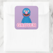 Grover Klassieke Stijl Vierkante Sticker (Tas)