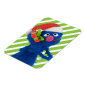 Grover met Kerstmannenhoed Magneet (Linkerzijde)