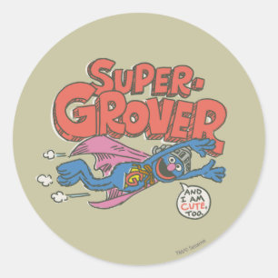 Grover Vintage Kids 1 Ronde Sticker