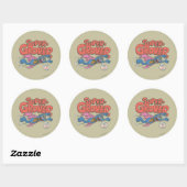 Grover Vintage Kids 1 Ronde Sticker (Vel)