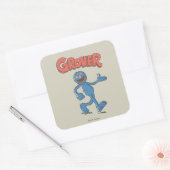 Grover Vintage Kids 2 Vierkante Sticker (Envelop)