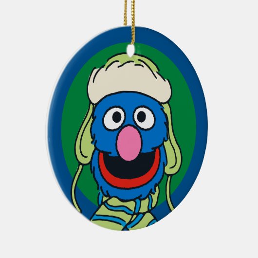 Grover Winter Hat Keramisch Ornament (Rechts)