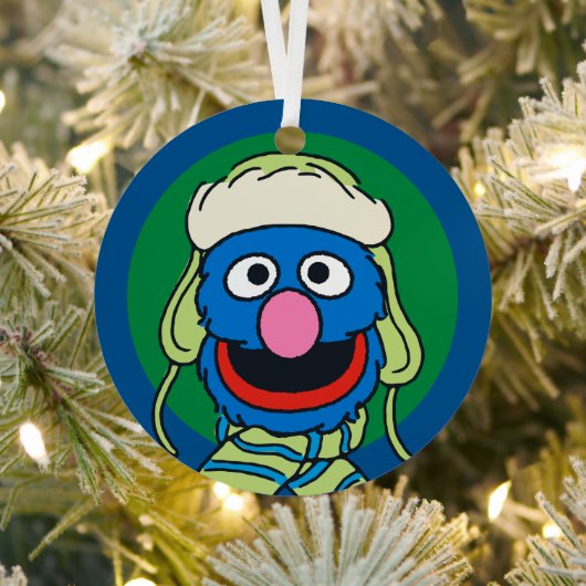 Grover Winter Hat Metalen Ornament (Insitu)