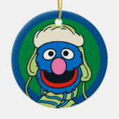 Grover Winterhoed Keramisch Ornament (Voorkant)