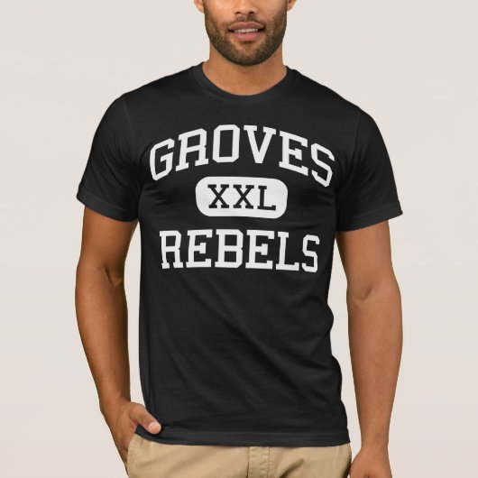 Groves - rebellen - High School - Savannah Georgia T-shirt (Voorkant)