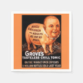 Groves Tonic maakt kinderen en volwassenen vet als Servetten (Voorkant)