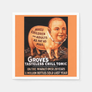 Groves Tonic maakt kinderen en volwassenen vet als Servetten