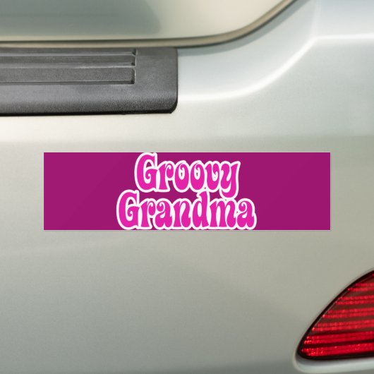 Grovy Grandma Bumpersticker (Op auto)