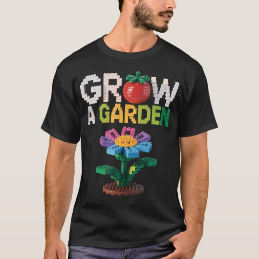 Grow A Garden Candy Fruit Gamer Building Block Lov T-shirt (Voorkant)