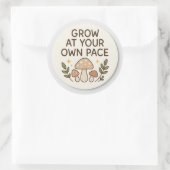 Grow At Your Own Pace Mushroom Sticker (Tas)