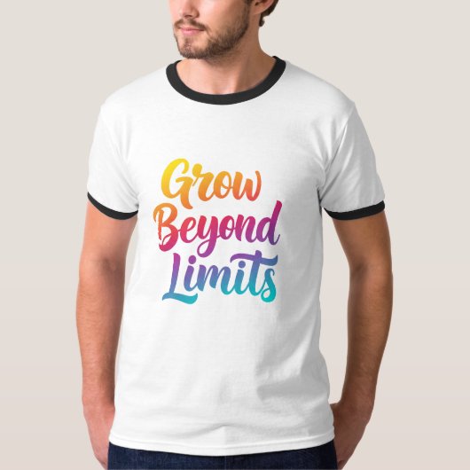 Grow Beyond Limits beroemd gemaakt door Unisex Mot T-shirt (Voorkant)