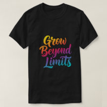 Grow Beyond Limits – kleurrijke Motivatie quote