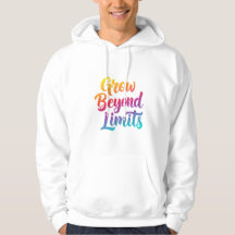 Grow Beyond Limits Motivatie prijsopgave Unisex Fi