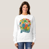 "Grow & Bloom" Levendig Bloemen Boeket Ontwerp Trui (Voorkant volledig)