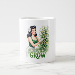 Grow Girl Grow Tuinieren Pun Coffee Mok