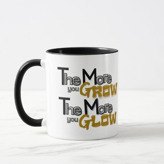 Grow & Glow Mok – Inspirerende Spreuk (Links)