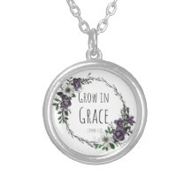Grow in Grace Silver Plated Necklace