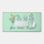 Grow Positive Thoughts Wildflower Floral Plant Bureaumat (Keyboard & Muis)