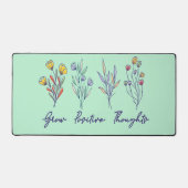 Grow Positive Thoughts Wildflower Floral Plant Bureaumat (Voorkant)