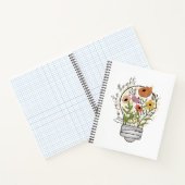Grow positive thoughts Wildflower Inspirerend Notitieboek (Binnen)