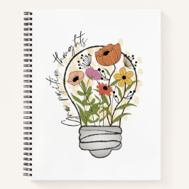 Grow positive thoughts Wildflower Inspirerend Notitieboek
