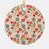 "Grow Stronger" Affirmation Keramisch Ornament (Achterkant)