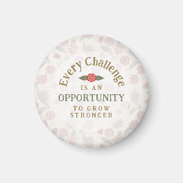 "Grow Stronger" Affirmation Magneet