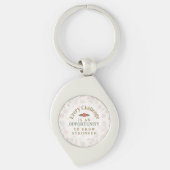 "Grow Stronger" Affirmation Metal Keychain (Voorkant)