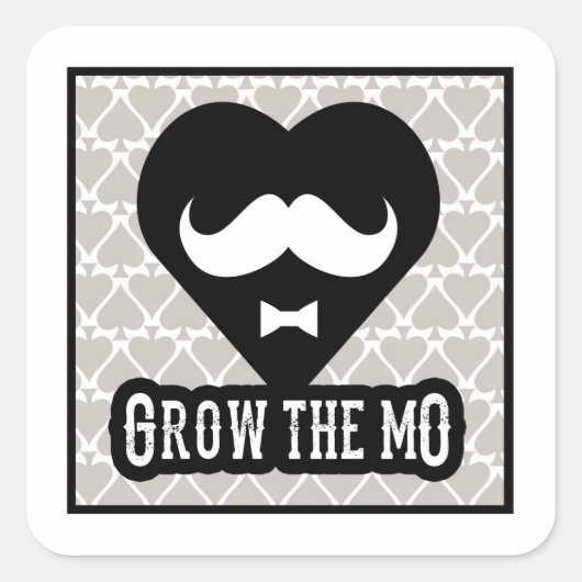 Grow The Mo - Stickers - Hearts Edition (Voorkant)