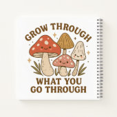 Grow Through It” Mushroom Wellness Journal Notitieboek (Achterkant)