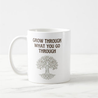 Grow Through Resilience Tree of Life Art Koffiemok