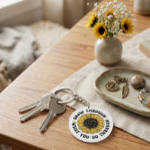 Grow through what you go through. keychain