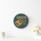 Grow Through What You Go Through – Motivational Ronde Klok (Huis)