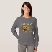 Grow Through What You Go Through – Motivational T-shirt (Voorkant volledig)