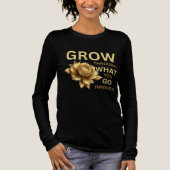 Grow Through What You Go Through – Motivational Tri-Blend Shirt (Voorkant)