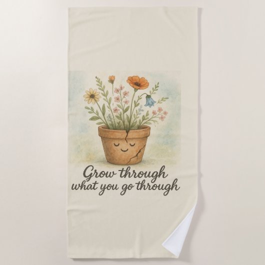 Grow Through What You Go Through Strandlaken (Voorkant)